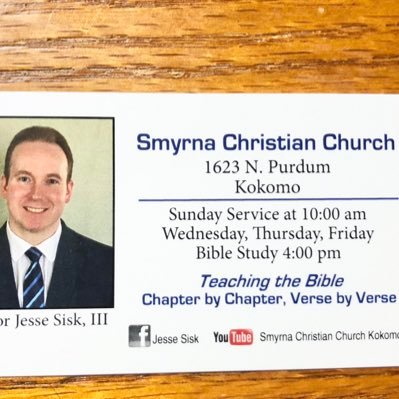 Christian and student of God’s Word. Pastor of Smyrna Christian Church in Kokomo, IN, where The Bible is taught verse by verse. Bible study videos in link