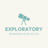 ExploratoryData's profile picture. Democratizing Data Science by providing a simple & modern UI for data access, data wrangling, visualization, analytics, and reporting (dashboard & note).