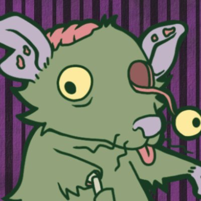 Lea, 37, she/they, nonbinary lesbian -- i draw rats -- my lovely partner and co-artist: @willowwhisker 1/3 of @mysterymeatshop