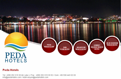 Peda Turizm Tic.İşl.A.Ş Peda Beach,Sun Club Bodrum,Akvaryum Beach,Gümbet Holiday Beach İşletmecisi