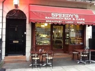 Made famous by the BBCs BAFTA award winning TV series #Sherlock. Speedy's lives up to its name with superb fresh food at excellent prices.