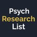 PsychResearchList (@psychreslist) Twitter profile photo PsychResearchList (@psychreslist) Twitter profile photo