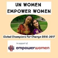 We go beyond STEM. A-keen interest in the Art of Art, Craft & People. How's it going? Matters to us.
UN Women Empower Women Global Champions 4 Change 2016-2017