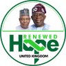 RenewedHopeUK's profile picture. Official Twitter Account of Renewed Hope, United Kingdom.  

President Tinubu's administration has VISION and the ROAD MAP to take positive ACTION in Nigeria.
