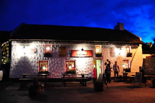 Flagstone floors, open fires, sleeping dogs, trad music sessions... Larkins harks back to an older Ireland, more redolent of Brendan Behan than Bono.