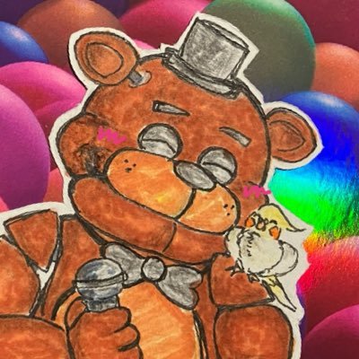 Hello!🐻🐰🐤🦊~ ✰19✰Artist✰Security Guard✰ FNAFが大好き過ぎて警備員やっています!あと有名な画家になるのが夢です!フレディ超大好きッ🎩🐻🎤- - - - - - - - - ✄ ¨̮副職↪︎施設警備員👮♀️ 𓆩❤︎𓆪 本職↪︎画家🧑🎨