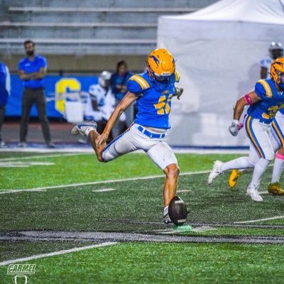 Kicker | Carmel HS | C/O 2026 | CSK 4.5⭐️ #31 K in 🇺🇸 and #40 P in 🇺🇸 | Kohls 4.5⭐️#35 K in 🇺🇸 | HKA Top 40 x2| 3.6 GPA