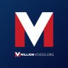 VoicesMillion's profile picture. Get your VOTER GUIDE today. Text MV to 80550. 
YOUR VOICE MATTERS. USE IT WELL.