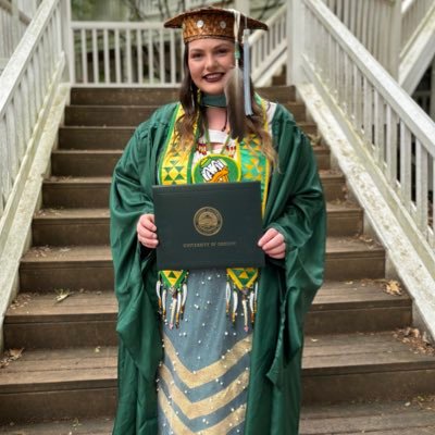 Confederated Tribes of Siletz, Molala, Galice Creek, & Yamhill. Brown University & University of Oregon Alum, Pacific University 28’