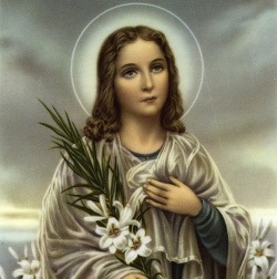 Hija adolescente, trabajadora, alegre, firme en mi devoción, católica por convicción.

Nací en Corinaldo, provincia de Ancona, Italia