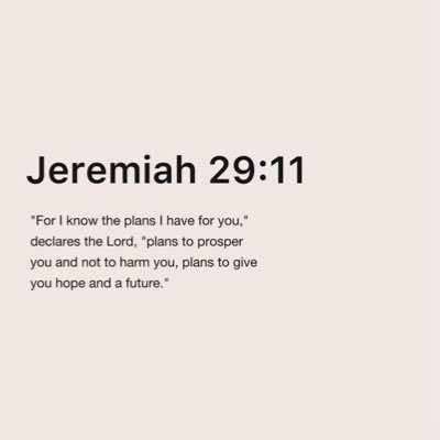 MeloKhauhelo's profile picture. Jeremiah 29:11