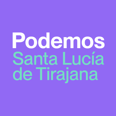 PodemosSLuciaT's profile picture. Cuenta oficial del Círculo Podemos Santa Lucia de Tirajana. Gran Canaria.