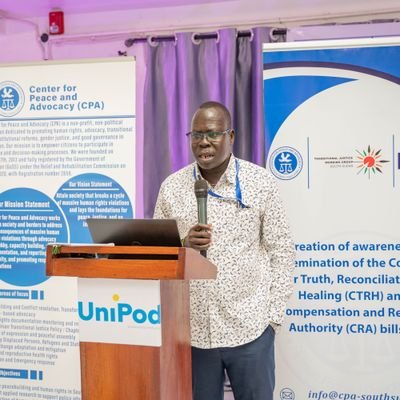 Founder and Executive Director of Center for Peace and Advocacy (CPA)- South Sudan. Chairperson of @CivicSpace_SS and ED of @CPA73234587