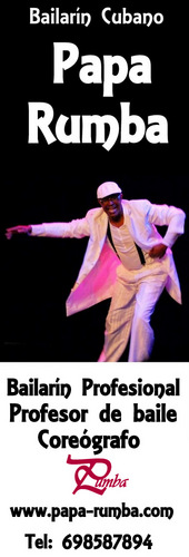 PAPARUMBA1's profile picture. BAILARIN PROFESIONAL
PROFESOR DE BAILE Y COREÓGRAFO
PR MOVIMENTS ESCUELA DE BAILE
