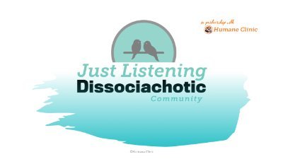 JLDC2025's profile picture. Humane Clinic & Just Listening Community are preparing to open the JL Dissociachotic Community full time in 2025.
Time to enact a human to human space
