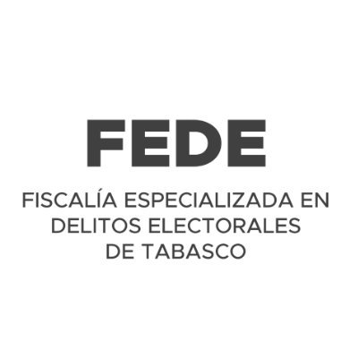 Fiscalía Especializada en Delitos Electorales de la @FGETabasco.
Tel. 313-65-50 ext. 4004