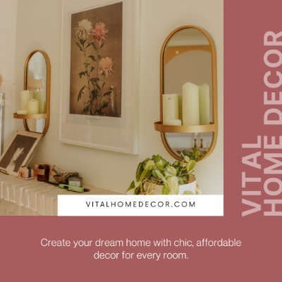 vitalhomedecor's profile picture. Bringing style, comfort and elegance to your home.
