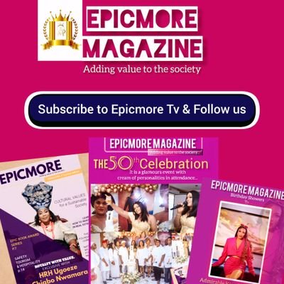 Epicmore Magazine is royally branded to thrill you to smile & shine all day.
It aims at creating solutions & promoting cultural heritages for a better society❤️