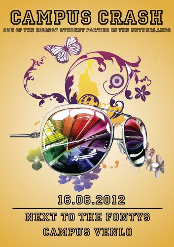 Campus Crash is one of the biggest student parties in the Netherlands. Enjoy great Djs and nice drinks. 
See u on Campus Crash 2012