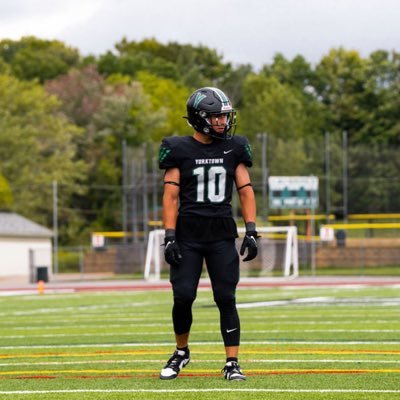 | Yorktown Highschool | 2026’ | WR/RB | 5’11 | 180 | GPA 3.7 | 4.6 -40yd | 3rd team all state, all section