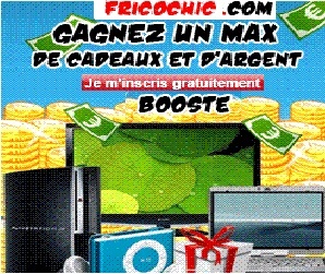 Fricochic est un jeux instant gagnant ,qui vous permet de gagnant de l argent cash et des cadeaux.