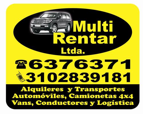 Arrendadora de vehículos. Administración y suministro de conductores y combustibles y manejo de flotillas corporativas. Agencia de Viajes.