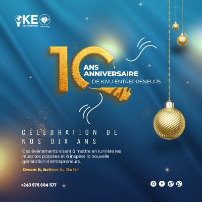 Kivu Entrepreneurs soutient la création et le développement de start-ups innovantes via son académie d'entrepreneuriat et son incubateur d'entreprises.