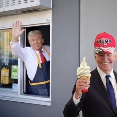 deplorable garbage 🗑 McDonalds employee reporting for duty 🫡🫡