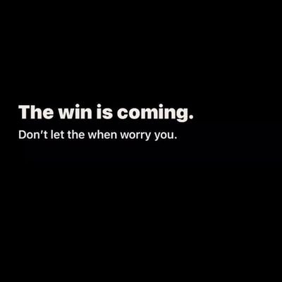 I believe anything is possible.
And at every moment things can change because they do change regardless.