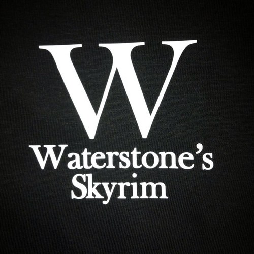Tweeting from Waterstones' newest branches across the province of Skyrim.