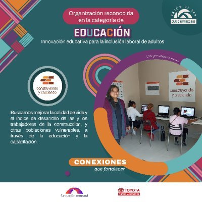 Primera Fundación 🇲🇽 en recibir el Premio @Unesco de Alfabetización Otorgamos educación a trabajadores de la construcción 👷🏻para mejorar su calidad de vida.