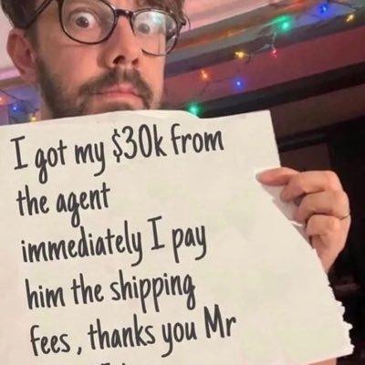 I Dave Johnson the power ball little left winner of $298.3 million and I’m giving out $30,000 each to my first 2000 followers….