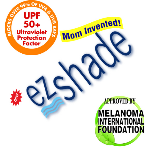 ezShade is the ONLY portable sun shield that blocks over 99% UVA/UVA rays and INSTANTLY ATTACHES to ANY portable umbrella or canopy.