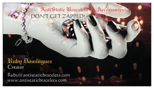 AntiStatic Bracelets & Accessories is a solution with proven good success in the use of bracelets to prevent from getting ZAPPED (STATIC SHOCKED).