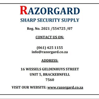 Barbed Wire & Razor Wire In South Africa
Razor Gard (Pty) Ltd provides complete boundary control solutions.