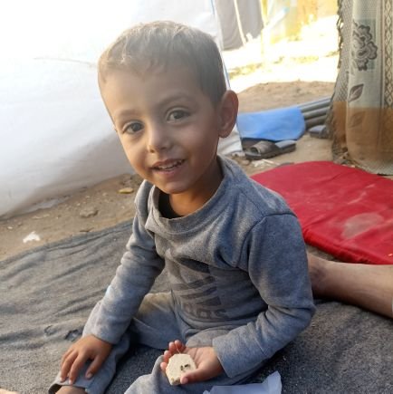 Living in a Gaza tent with my sick child, struggling for basic needs. Your help can provide life-saving treatment and hope for my family. Please donate