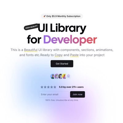 buouUI0's profile picture. An beautiful ui Library with framer-motion｜https://t.co/fl7FAQhEYO
