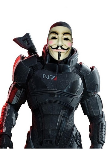 A commander who is an Anonymous supporter.