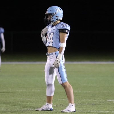 Hunter1343101's profile picture. Class of 2027 Dallas HS, PA ( 6’ 195RB,LB) hunterpitcavage@gmail.com (BP 355, BS 585, PC 335) 3.8GPA