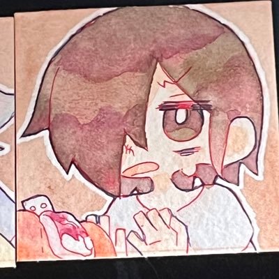 にしの-ひがし┊ 一次創作+たまに版権┊ 流血表現有(センシティブ設定)┊ 自我有┊ ⚠︎無断転載/加工/AI学習禁止┊ ⚠︎All rights reserved.┊水彩初心者┊ #ひがしの研究所 ←創作のあれこれ語り 別垢@r18kura