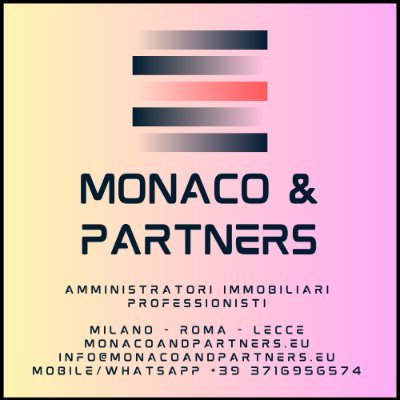 SPECIALISTI IN GESTIONE MANAGERIALE, FISCALITA' E FINANZA PER IL CONDOMINIO, IL SUPERCONDOMINIO
ED I PATRIMONI IMMOBILIARI A LECCE - ROMA - MILANO