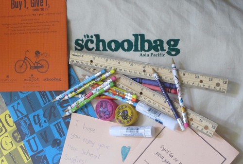 The Schoolbag is a non-profit organisation that enables children to pursue an education by providing basic school supplies to young people in need.