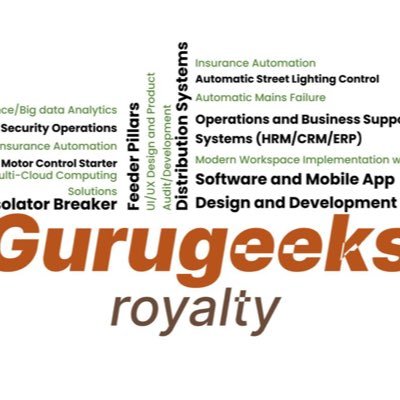 gurugeeks_info's profile picture. Gurugeeks, IT Services/Cloud Solutions & Consultancy Firm and Subsidiaries in Electrical Power Systems, IT Academy.