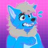 BlareTheWolf's profile picture. 25 | he/they | Ace | Blue Wolf | Autistic | Fursuiter | Pixel Artist | VRChat Freakhound | Pfp & Banner: @trashyote | Fursuit made by @schmiggot