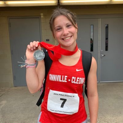 MadiLong2026's profile picture. Annville-Cleona c/o 2026 | 3.92 GPA | Track & Field | Long & Triple Jumper | PR’s: LJ - 16’ 7”; TJ - 35’ 3” | email: longmadi518@gmail.com | phone: 717-675-0800