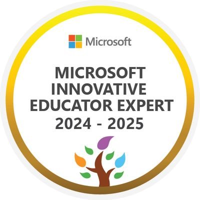 في عالم ميكروسوفت
In Microsoft World

خبير ميكروسوفت للتعلم الإبداع 2025 للمرة الرابعة على التوالي. مهتمة بعالم ميكروسوفت التعليمي. ماجستير في الأسرة والطفولة