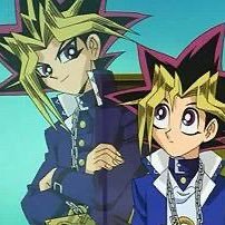 hello it’s us Yugi and Atem and shown with (and name) for tweets on who (@Kakarotson_goku is my main)