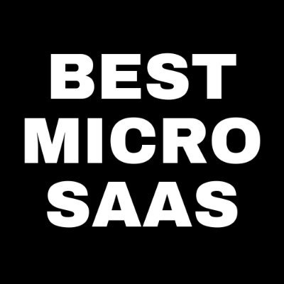 BestMicroSaaS's profile picture. Curating the best micro saas apps and tools for life and business. Follow and comment for more!