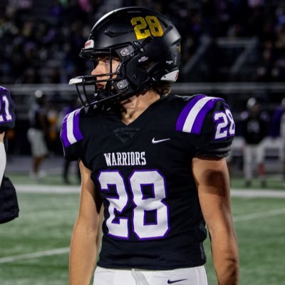Waukee, IA | 2025 | RB/CB | 4.65 40yd | 4.1 GPA | 5’8 175 | Football and Track | #28