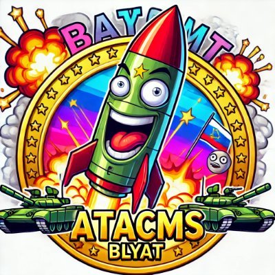ATACMSBLYAT's profile picture. 🚀 ATACMS BLYAT 💥
Missile-themed memecoin blasting through the crypto battlefield! 🌟 Powered by memes, fueled by fun. 🧨 Join the $TACMS army today! 💎🚀